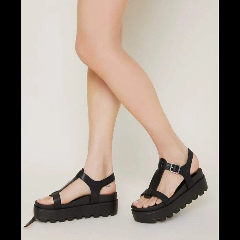 Women's Belt Buckle Strappy Toe Sandals