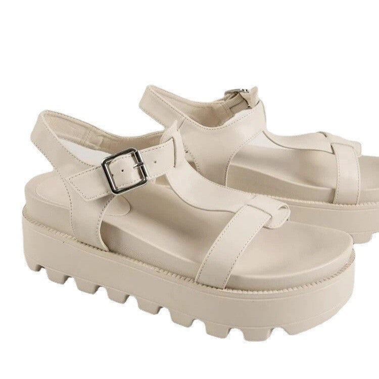 Women's Belt Buckle Strappy Toe Sandals