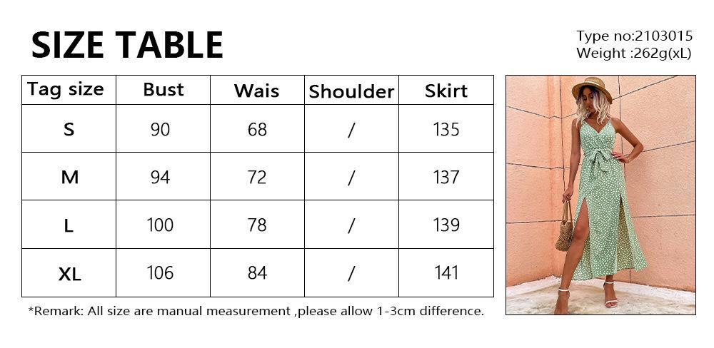 V-neck Sling Floral Tie-Neck Dress Women's Clothing Long Dress