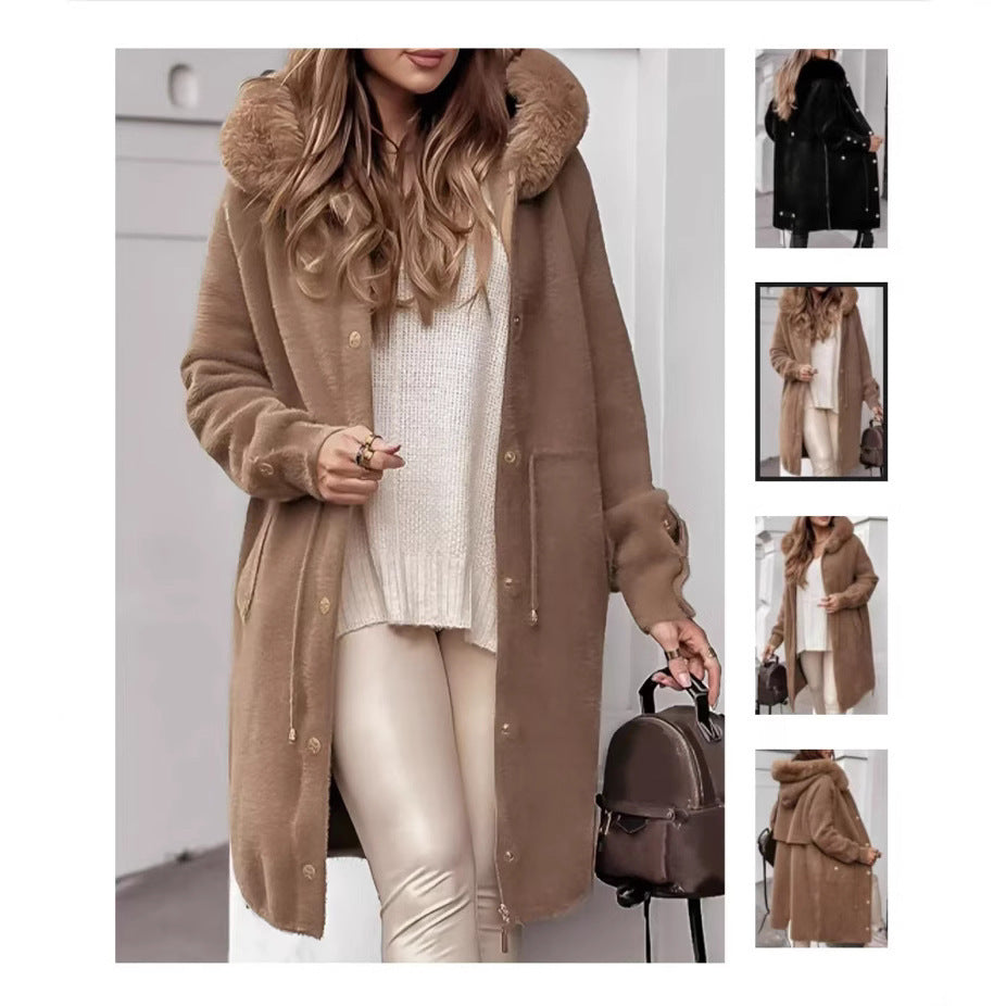 Mink Fur Extended Cardigan Coat And Trench Coat