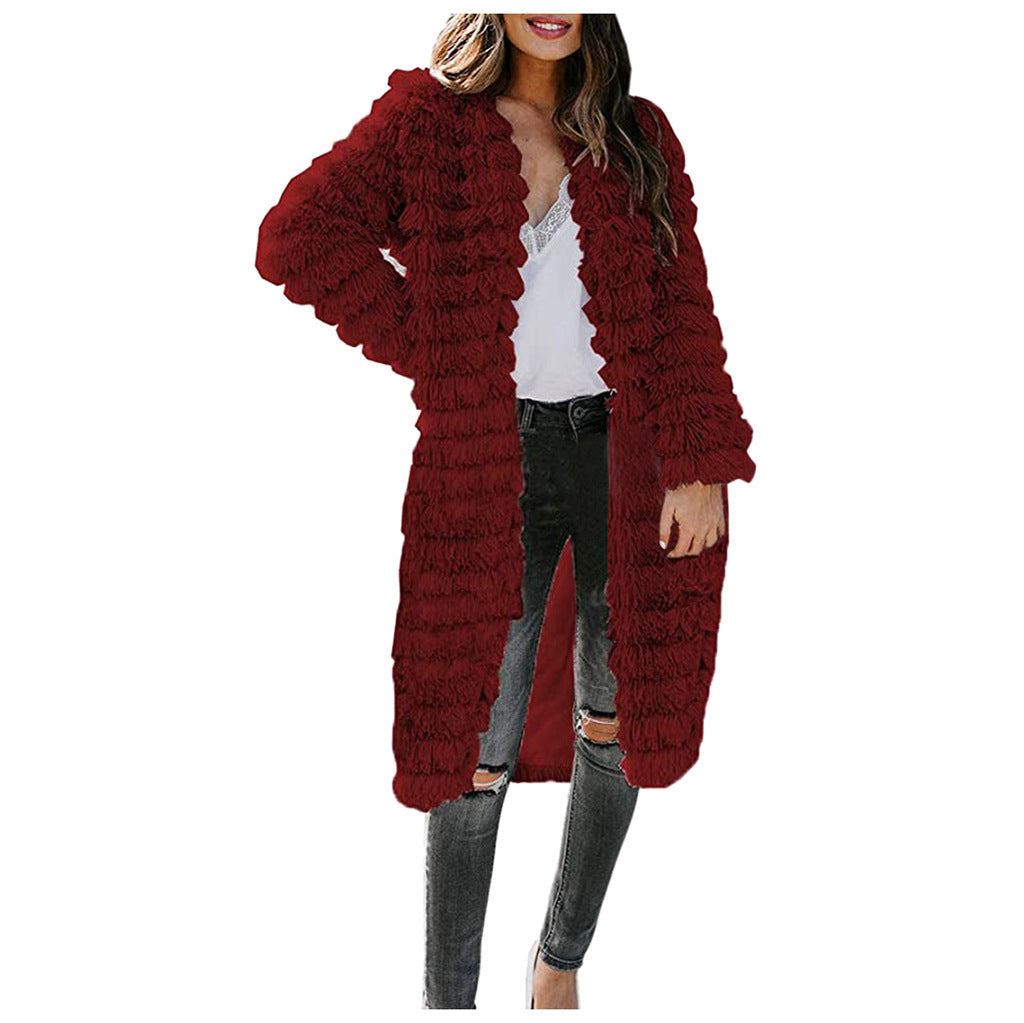 Explosive Autumn And Winter Wool Sweater Plush Jacket