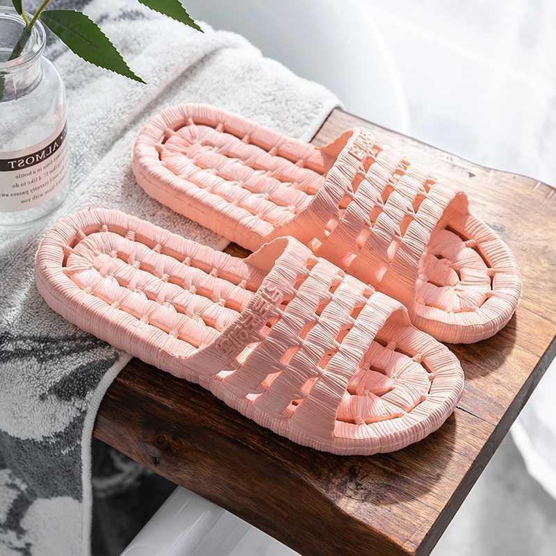 Summer Trend Korean Lovers' One Word Slippers Home Shoes