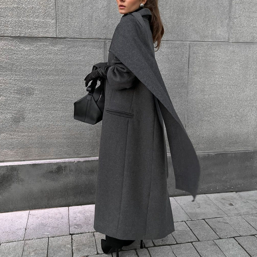 European And American Cloak Long Retro Overcoat Coat