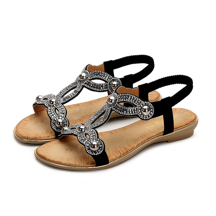 Large Size Fashion Flat Beach Sandals