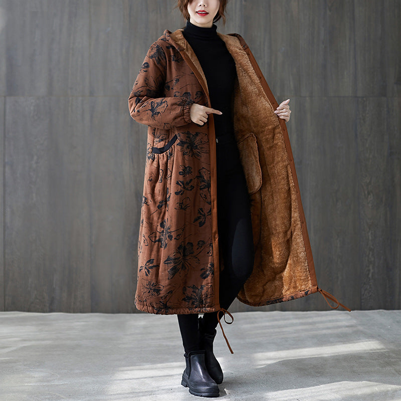 Winter Coat With Velvet And Thick Cotton Jacket