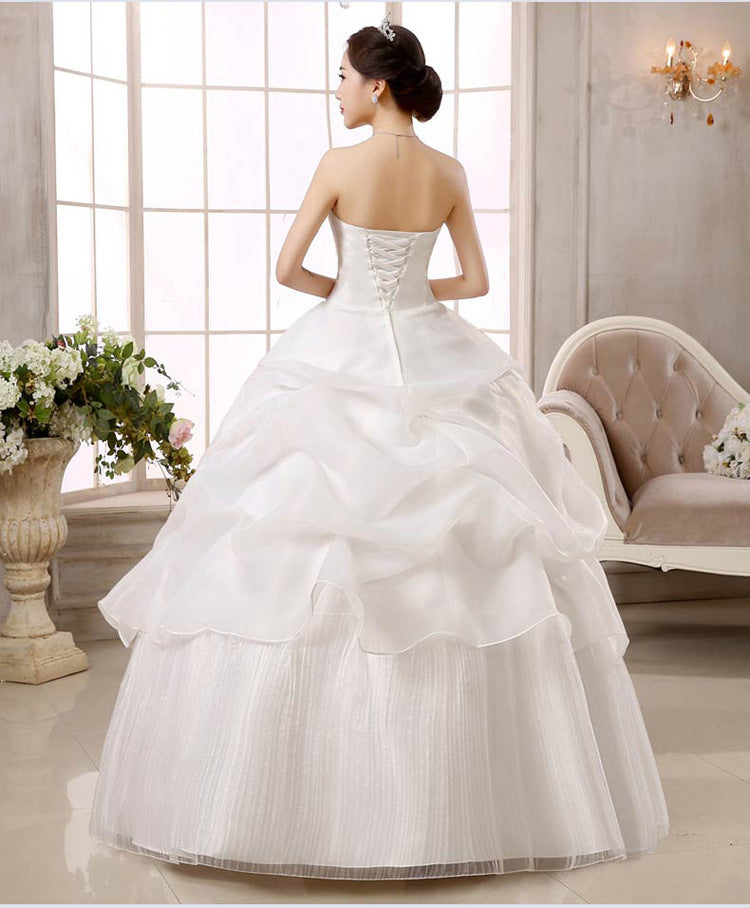 Spring Autumn Wedding dress new bride wedding dress size Korean women slim lace Qi special offer