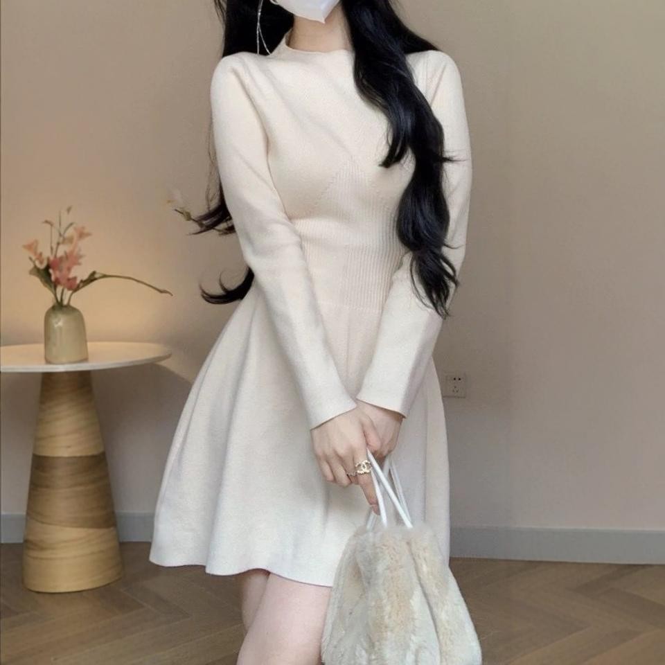 Autumn And Winter Knitting Bottoming Skirt Slim Fit Waist