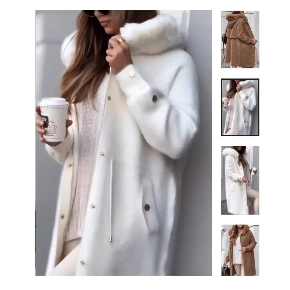 Mink Fur Extended Cardigan Coat And Trench Coat