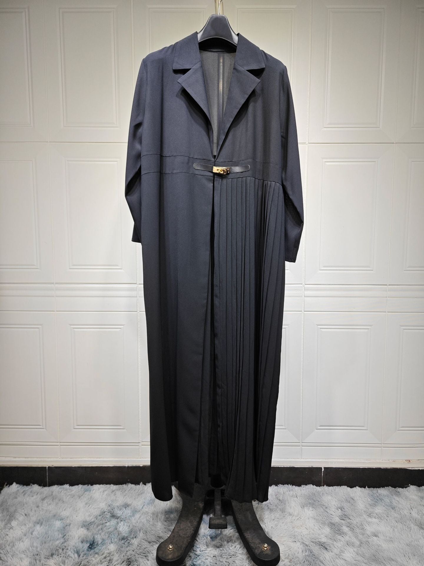 Cardigan Robe Pleated Pleated Coat Muslim Arab Clothing