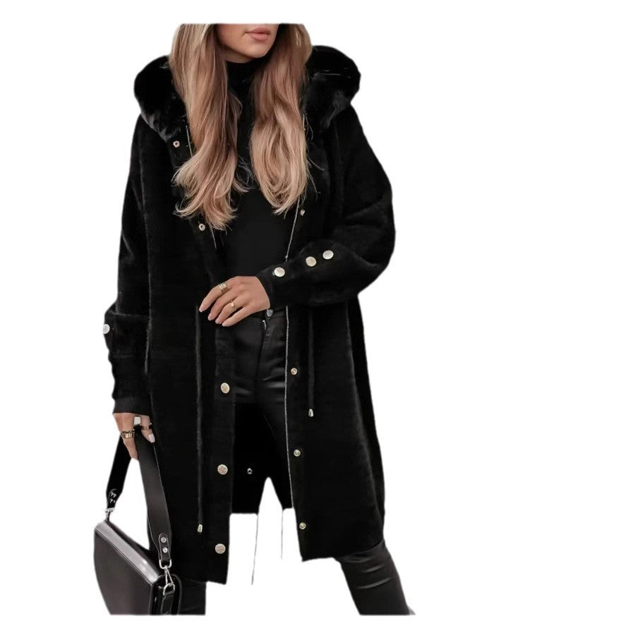 Mink Fur Extended Cardigan Coat And Trench Coat