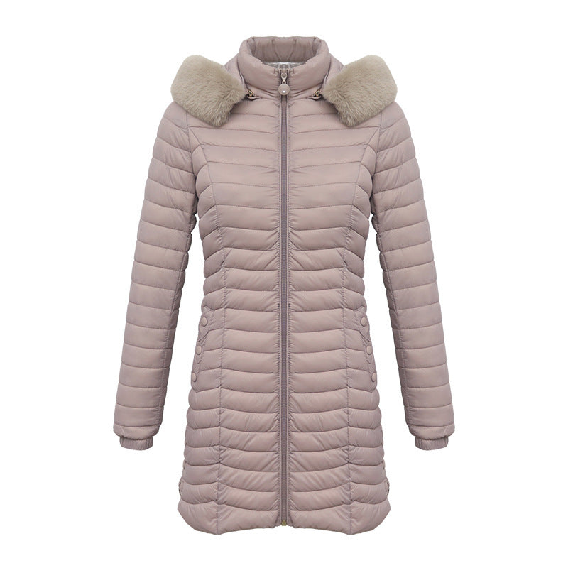 Winter Long Parka Ultra-light Liner Women's Quilted Cotton Coat