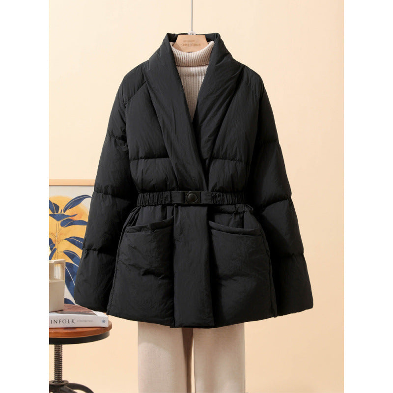 Belt Waist-tight Loose Cool Coat