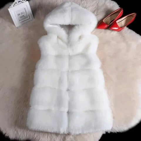 All-matching Thickened Imitated Mink Woolen Vest Waistcoat Jacket