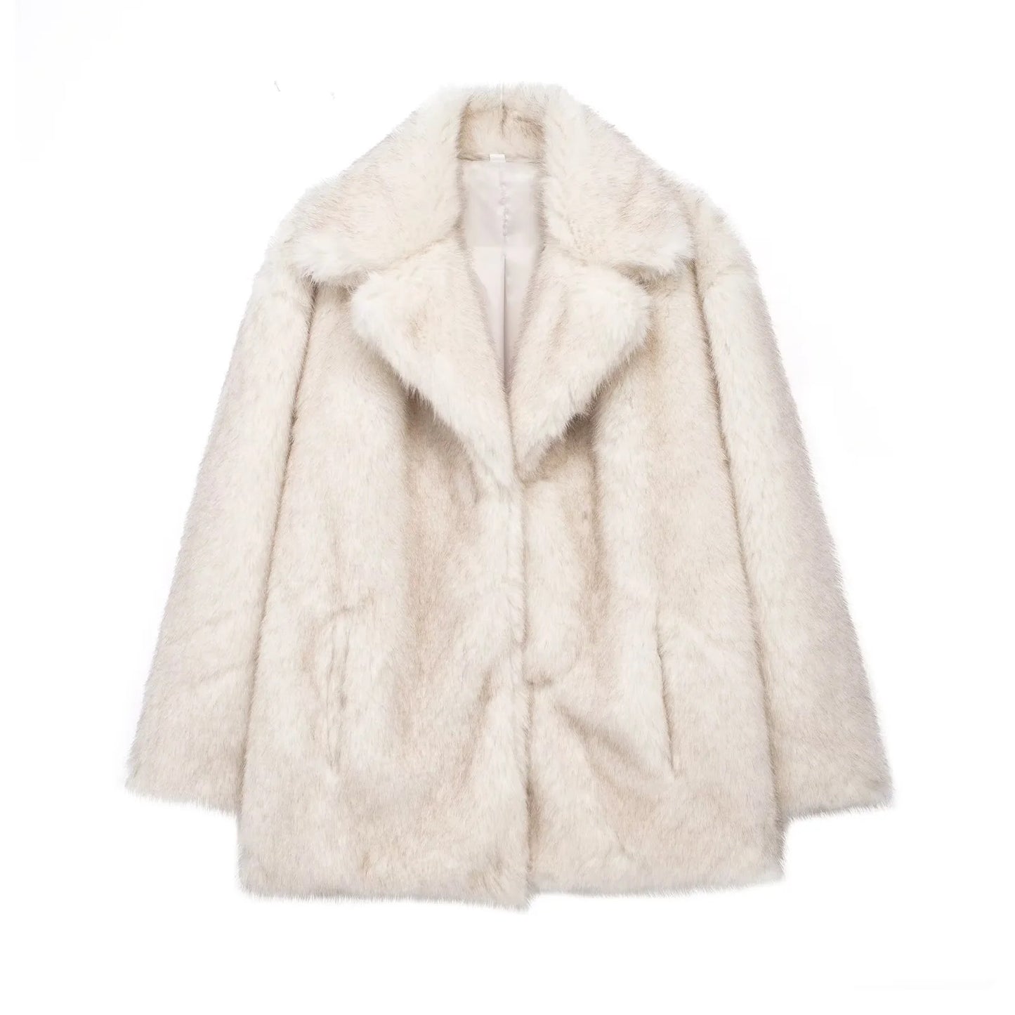 Fox Fur Jacket Suit Collar Loose Fur Coat Mid-length Plus Size Women's Fur Coat